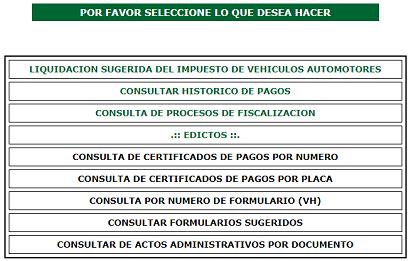 Certificados Impuesto Vehicular Putumayo