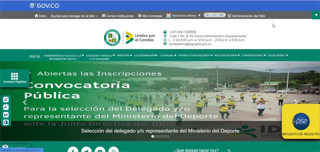 Portal Gobernación La Guajira